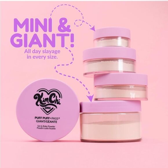 Kimchi Chic Beauty Puff Puff Pass Set and Bake Setting Powder for Makeup w/ Poof - Picture 3 of 7